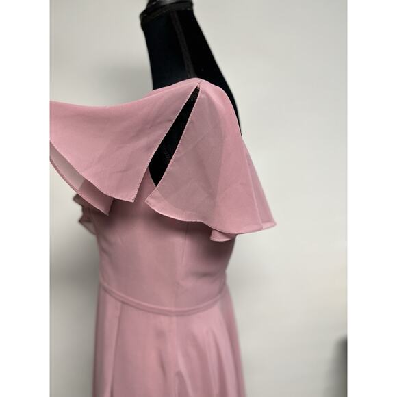 JJ’s House Vintage Mauve Chiffon Dress Sz 10 Mother Of The Bride Bridesmaid NWT - Picture 5 of 13